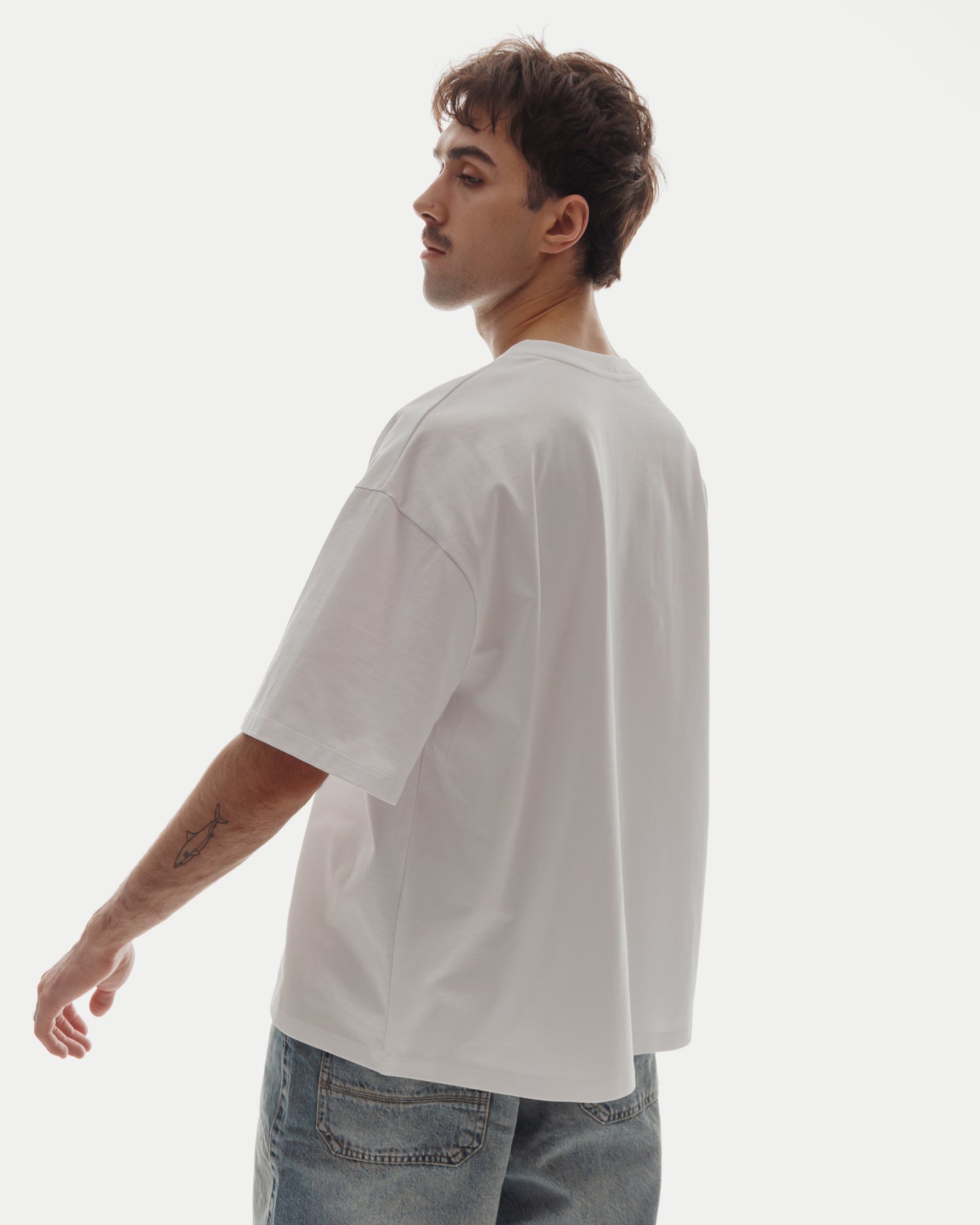 UNIT TEE in Cloud White